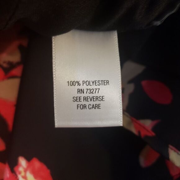 Dana Buchman Silk Floral Dress Knee Length - Picture 6 of 13